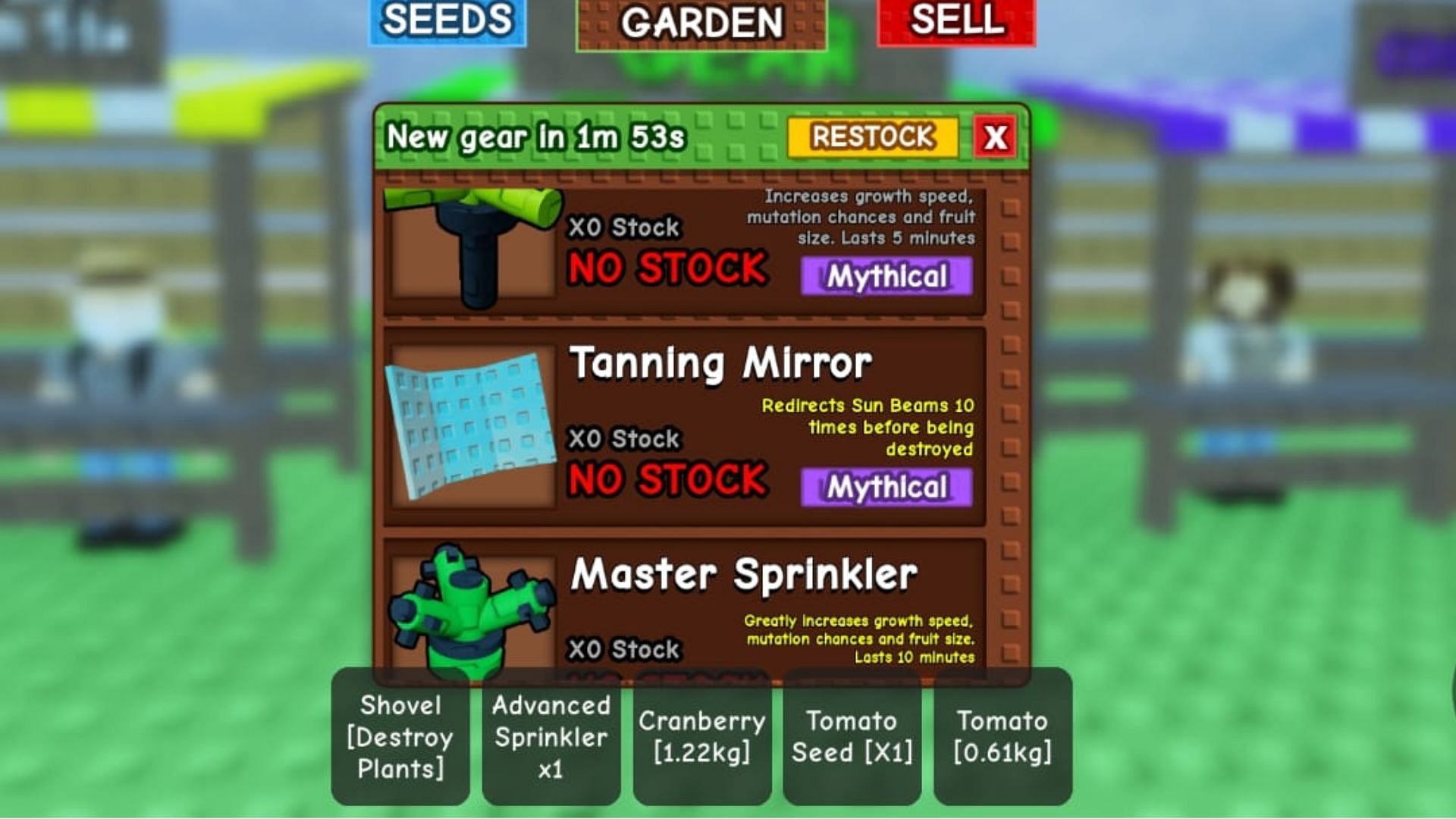 The Tanning Mirror is a Mythical Gear (Image via Roblox)